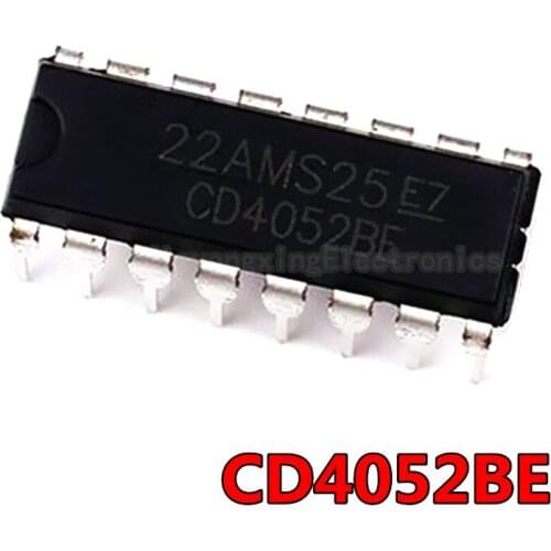 10PCS CD4052BE DIP16 CD4052 DIP 4052BE DIP-16 new and original IC
