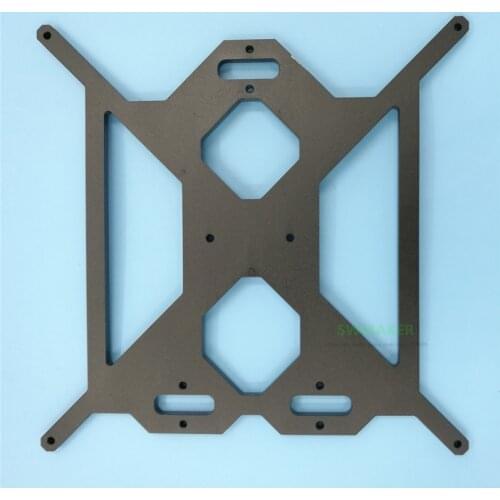 2018 Prusa 6MM heated bed support plate aluminum alloy color red silver black golden for I3 printer good quality