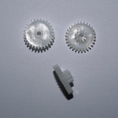 30pcs 29+11T 2.05mm hole double plastic gear for rc robot ship toy part technology model parts diy baby toys 29112b