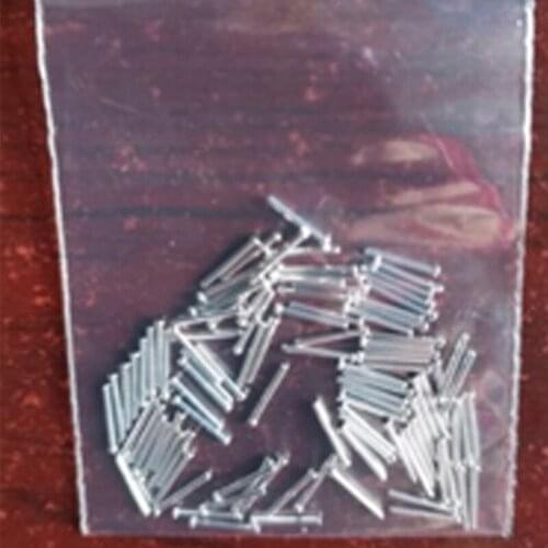 34pcs D0.65mm*6.5mm*1mm module power pin flat head cap straight needle tin-plating