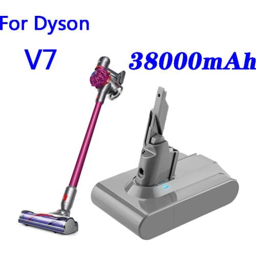 2021 New Dyson 38000mAh 21.6V 38Ah Li-lon Rechargeable Battery For Dyson V7 Battery Animal Pro Vacuum Cleaner Replacement
