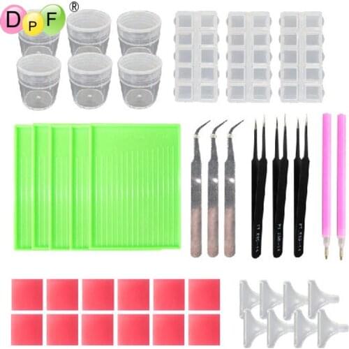 DIY full square diamond 5D DIY diamond painting tool cross stitch painting tray embroidery pen rhinestone mosaic