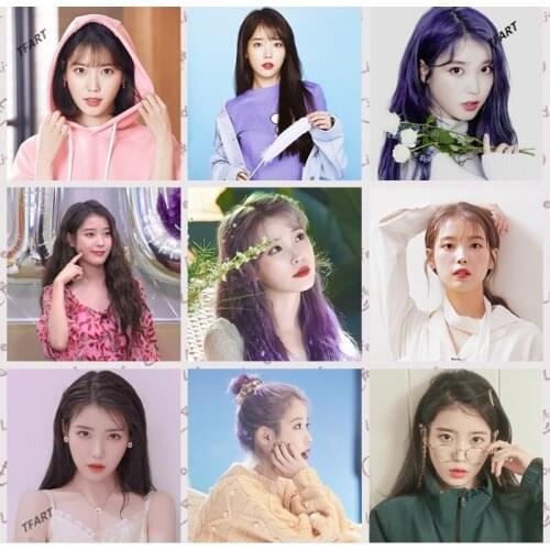 New Arrival 5D Diy Kpop IU Lee Ji Eun Diamond Painting Round Drill Cross Stitch Mosaic Art for Fans Gift Collection