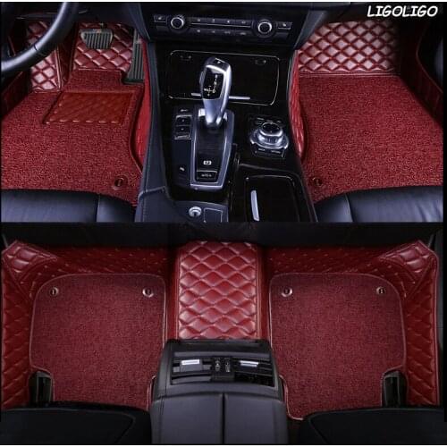 LIGOLIGO Custom car floor mats For MINI Cooper R50 R52 R53 R56 R57 R58 F55 F56 CLUBMAN Countryman R60 F60 mini one foot mats