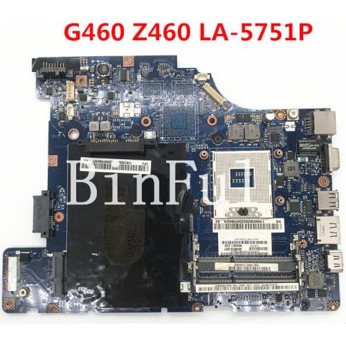 High quality For G460 Z460 Laptop motherboard NIWE1 LA-5751P HM55 310M DDR3 100% full Tested