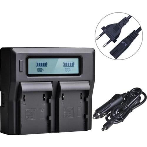 1Pc LCD Dual Fast Charger for Canon BP-A30 BP-A60 BP-A90 A90 A60 A30 C500II C300 Mark II C200 C200B