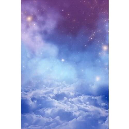Fantasy Photography Backdrops Romantic Night Sky Clouds Lavender Background Fond Studio Photo Wedding Baby Shower Photophone