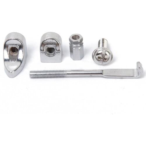 Chrome Plated "L" Bracket Shoe Flat Hook Nut Set Banjo Replacement Parts