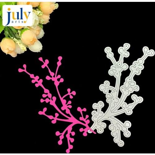 Julyarts 2pcs/lot Flowers New Dies 2018 Cutting Metal for Scrapbooking Album Decor Handicraft