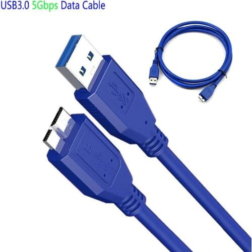 USB 3.0 Type A to Micro B Data Sync Cable Fast Speed USB 3.0 Cord For External Hard Drive Disk HDD Samsung S5 Note 3 Connector