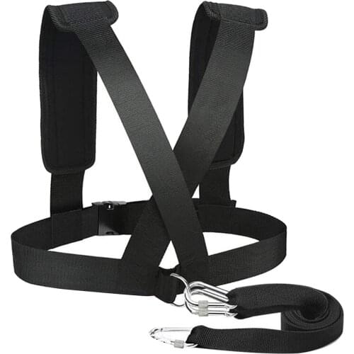 Weight Sled Harness Kits Resistance Belt, Resistance Rope Kit with Pull Strap