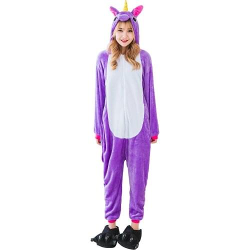 Adult Unicorn Pajamas Animal Onesie Women Pyjamas Pijama Unicornio Winter Sleepwear Onepiece Onesies For Adults 2019