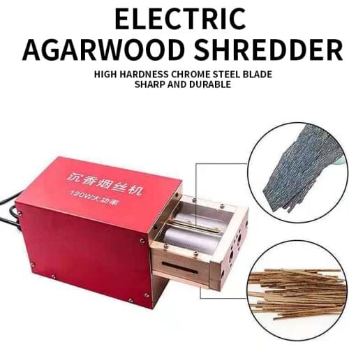 Small Wood Electric Tobacco Machine Wood Slice Cutting Machine 1mm/1.5mm/2mm Strip Cutting Machine 120W