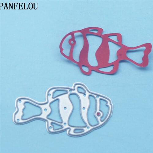 PANFELOU The clown fish metal crafts paper die cutting dies for Scrapbooking/DIY wedding Halloween Hand account cards