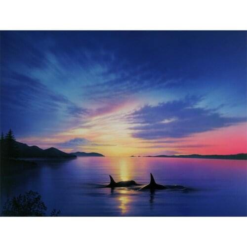 Horse Animal DIY Embroidery 11CT Cross Stitch Kits Craft Needlework Set Printed Canvas Cotton Thread Home Decoration Room