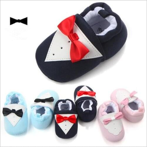 New Soft Sole Baby Shoes Infants Cotton First Walkers Fashion Bowknot Newborn Boys Girls Crib Shoes
