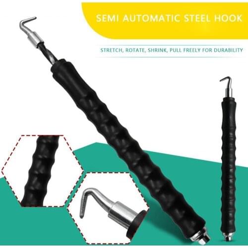 Semi-automatic Straight Pull Rebar Hook Manual Wire Bundling Tool Construction Site