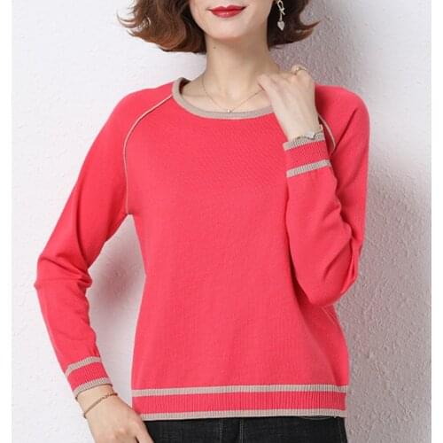 Shintimes Striped Pullovers Women Sweater Elastic Sweters 2020 Spring Fall Long Sleeve Korean Fashion Woman Clothes Pull Femme