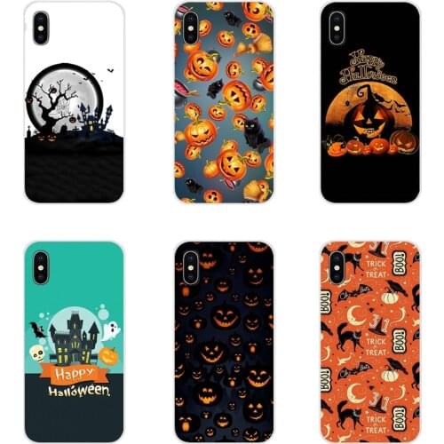 Accessories Phone Cases Covers Happy Halloween Fabric Pumpkin For Samsung Galaxy A3 A5 A7 A9 A8 Star A6 Plus 2018 2015 2016 2017