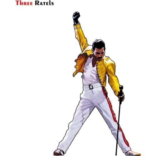 Three Ratels FTC-810# 12x18.6cm Freddie Mercury Vinyl Decal Car Window Wall Sticker Bohemian Rhapsody QUEEN