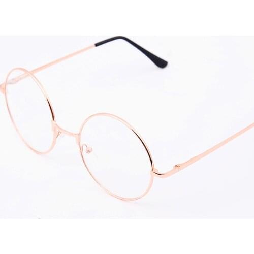 2019 Vintage Round Reading Glasses Unisex Metal Frame Retro Personality College Style Eyeglass Clear Lens Eye Glasses Frames Hot
