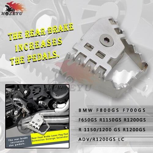 Rear Foot Brake Lever Peg Pad Extension Enlarge Extender Rear Brake Pedal Step for BMW R1150GS R1200GS R 1150 R 1200 GS