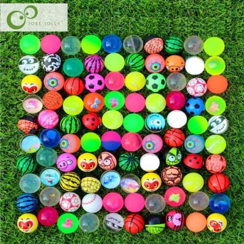 10pcs Funny toy balls mixed Bouncy Ball Solid floating bouncing child elastic rubber ball of pinball bouncy toys 25mm/30mm ZXH