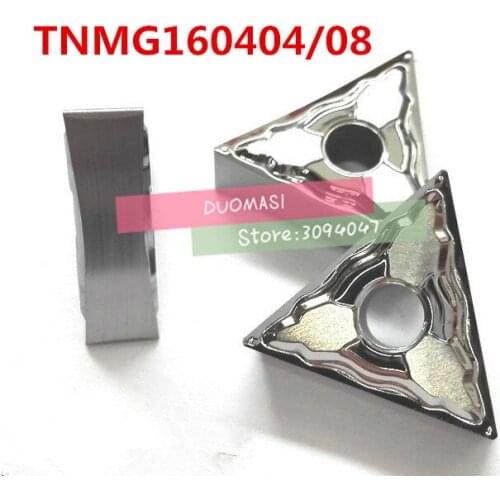 10PCS TNMG160404/TNMG160408 HA Aluminum carbide insert CNC lathe tool, suitable for aluminum processing, insert MTJNR/WTJNR