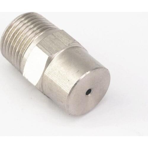 3/8" BSPT Male Hole 2mm 304 Stainless Steel Solid Cone Spray Nozzle For Dedusting Cooling