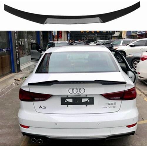 A3 S3 Carbon Fiber M4-style Rear Wing Spoiler for Audi A3 S3 Sedan 4-Door 2014 2015 2016