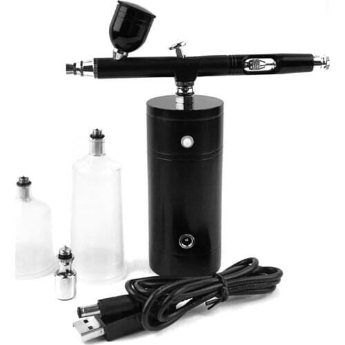 Cordless Portable Airbrush Compressor kit Dual Action Paint Airbrush Air Brush Mini Wireles Electric Makeup with Compressor Kit