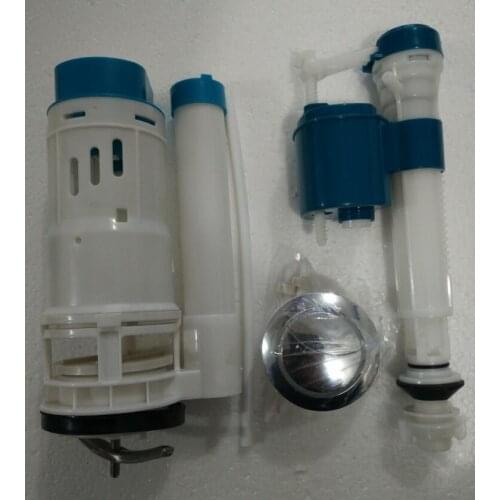 Toilet accessories luxury Toilet tank fittings kit retractable telescopic outlet valve inlet valve drain valve double button