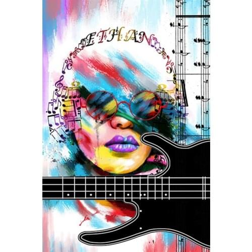 New DIY 5D Diamond Painting Music Violin Girl Diamond Embroidery Cross Stitch Full Drill Mosaic Rhinestone Art