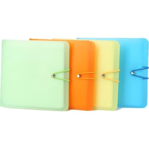 12 Sleeves DVD Disc Carry Wallet Candy Color Case Holder Storage Cover Bag LX9F