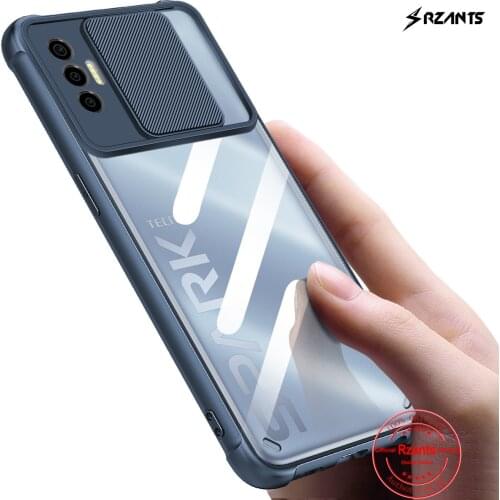 Rzants For Tecno Spark 7P Spark 7 Case [Lens Protection] Air Bag Conor Slim Thin Clear Cover Casing