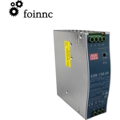 DC 24V 120W 150W MW Switching Power Supply CNC Original MEAN WELL Din Rail Switching Power Supply AC 110V/220V