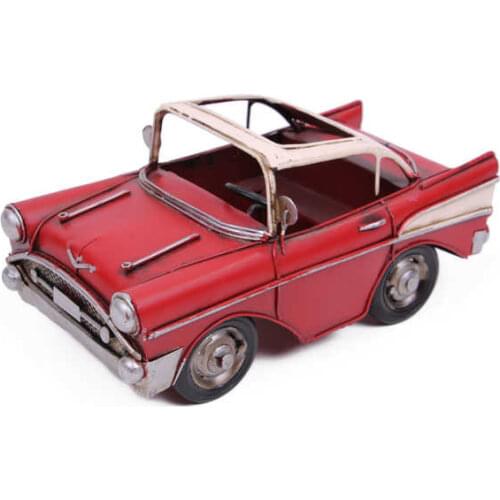 Decorative Metal Car Pen Holder - Trinket, Miniature, Gift,Vintage Nostalgic - Handmade and hand painted - Quality Durable