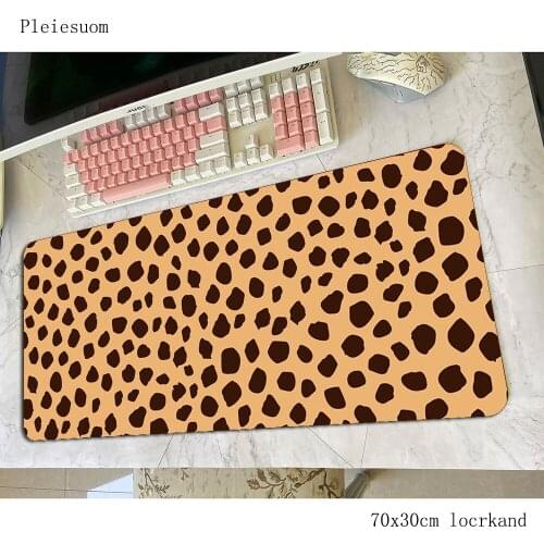 Cheetah print mouse pad HD print Computer mat 70x30cm gaming mousepad large High quality padmouse keyboard games pc gamer desk
