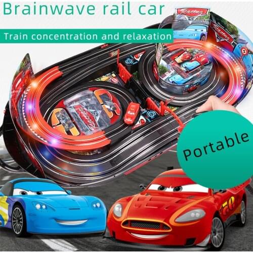 Brainwave Neurosky EEG mind control railway double track racing car attention EEG feedback track toy Concentration training