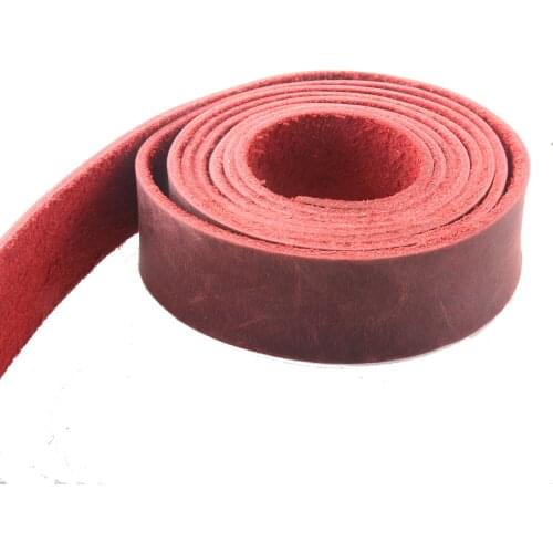 Red Leather Purse Strap Leather Belt Leather Strips for Bracelet Cowhide Leather Bag Handle Leather Bag Straps Jewelry Making