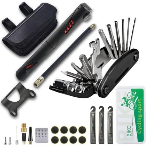 Bicycle Tools Kits Tire Patch Repair Crank Puller Chain Splitter Cutter Breaker Flywheel Remover Spoke Wrench Bike Accessorie
