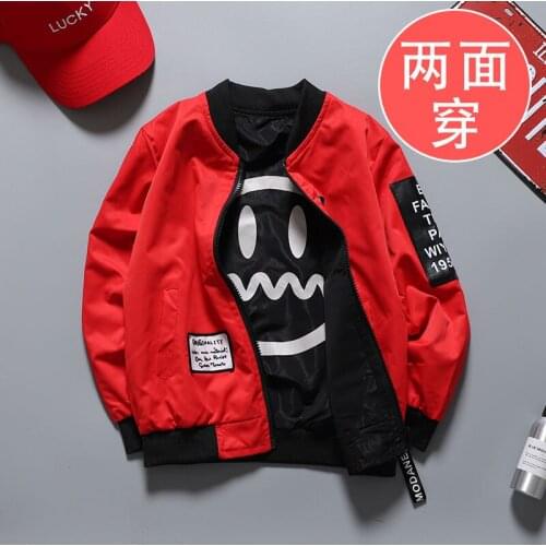 2021 New Arrival Childrens Jackets for Boy Girl Double sized Wear Kids Windbreaker Spring Sport Jacket Child Boys Clothing