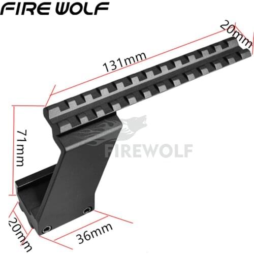 FIRE WOLF Top Bottom Pistol Handgun Scope Mount For Sights Laser Light Hunting Accessory Weaver Rail Fit Glock 17 19 20 22 23