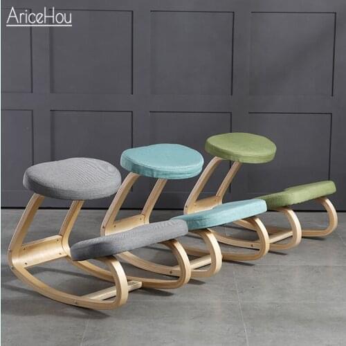 Original Ergonomic Kneeling Chair Home Chair Stool Office Furniture Wooden Kneeling Computer Posture Chair Anti-Hunchback Stool