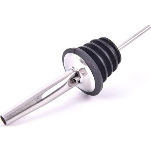 4PCS Spout Stopper Wine Liquor Flow Bottle Stopper Portable Bar Supplie Stainless Steel Whisky Liquor Oil Wine Bottle Pourer Cap