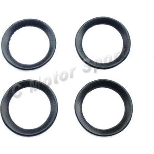 Dry Carbon Fiber 1&1 Plain Weave Matte Finish Interior Trim 4pcs Fit For 2008-2013 R35 GTR Air Con Surround Trim Car-styling