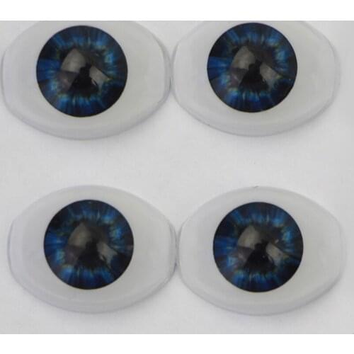 2 Pair Lifelike 17 mm Acrylic Doll Eyes As 16-18 Inch Reborn Baby Doll Accessories High-quality Boat Type Eyeball 2 Colors