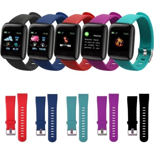 Replacement Strap For 116 Plus Smart Watch Watchband Wriststrap Smart Wristband Silicone Wrist Strap Smart Wearable Accessories