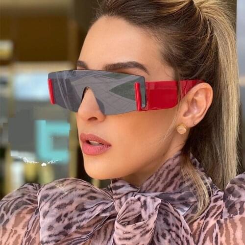 Fashion Lady Square Sunglasses Women Rimless Shades Eyewear One-piece Frameless Rectangle Sun Glasses For Female Men Unisex