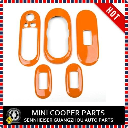 Brand New UV Protected Window regulators Driver Frame Mini Ray Style Orange Color For Mini Cooper F55 Only (5 Pcs/Set)